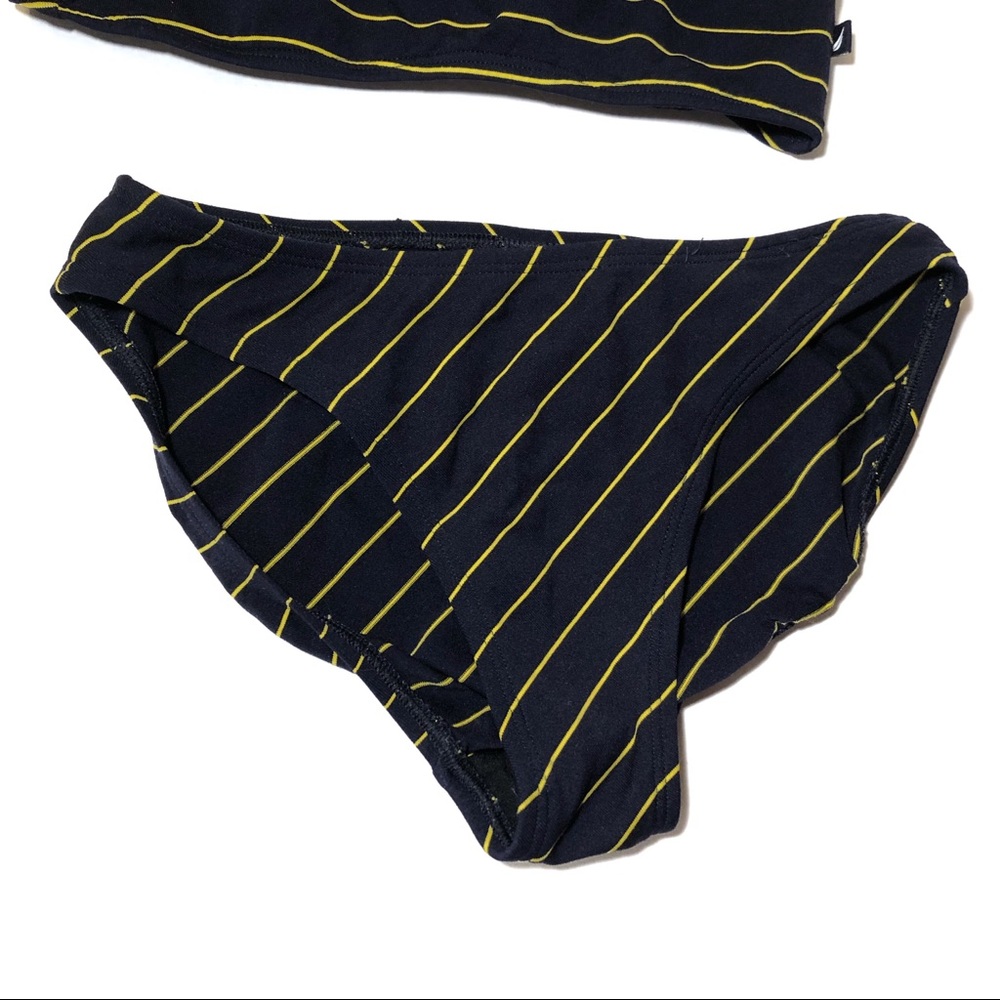 Nautica Striped Halter Bandeau Bikini Swim Set - Picture 4 of 7
